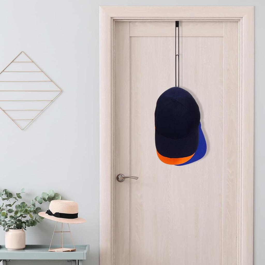 2 Pcs Over The Door Hat Rack 12 x 2 Inch Hat Organizer for Baseball Caps over Door Baseball Cap Organizer Hat Storage Space Saving Hat Rack Hat