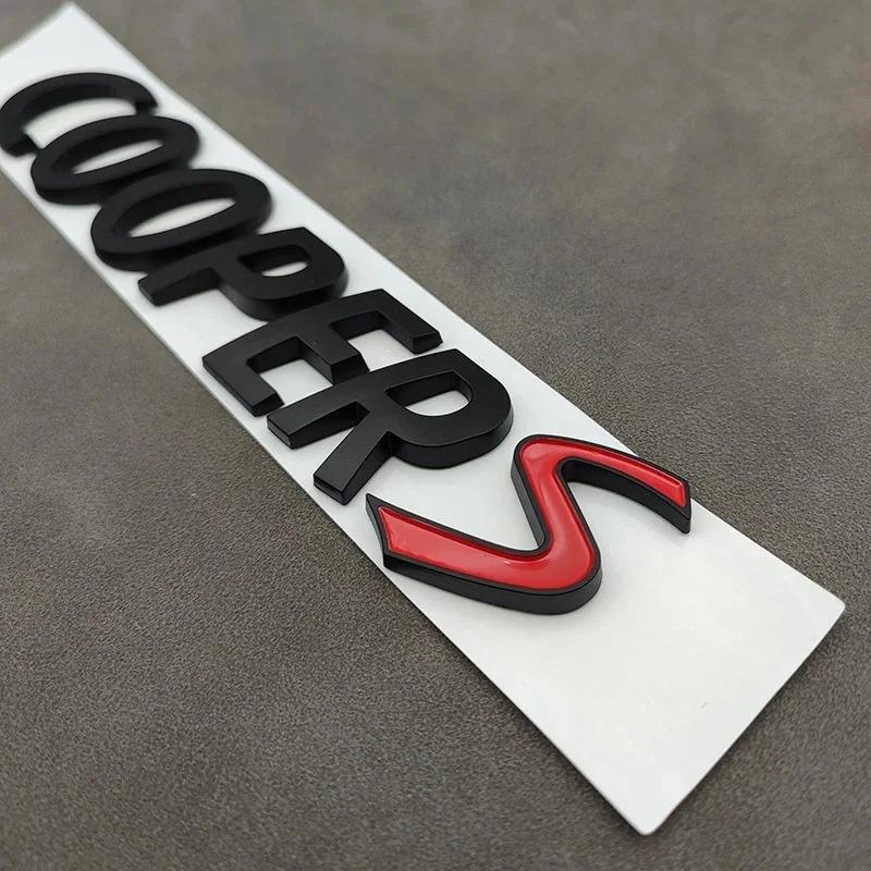 3D Logo Cooper S Emblem Letters Nameplate Car Rear Trunk Coopers Badge Sticker R53 R52 R56 F57 F55 F56 Jcw Accessories