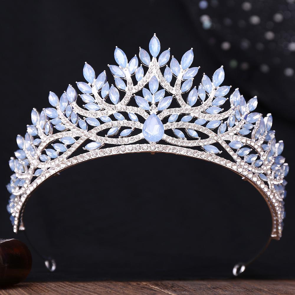 Baroque Crystal Crown for Women Tiaras Bride Wedding Dress Crown Hair Jewelry Princess Queen Party Birthday Headdress Bridal