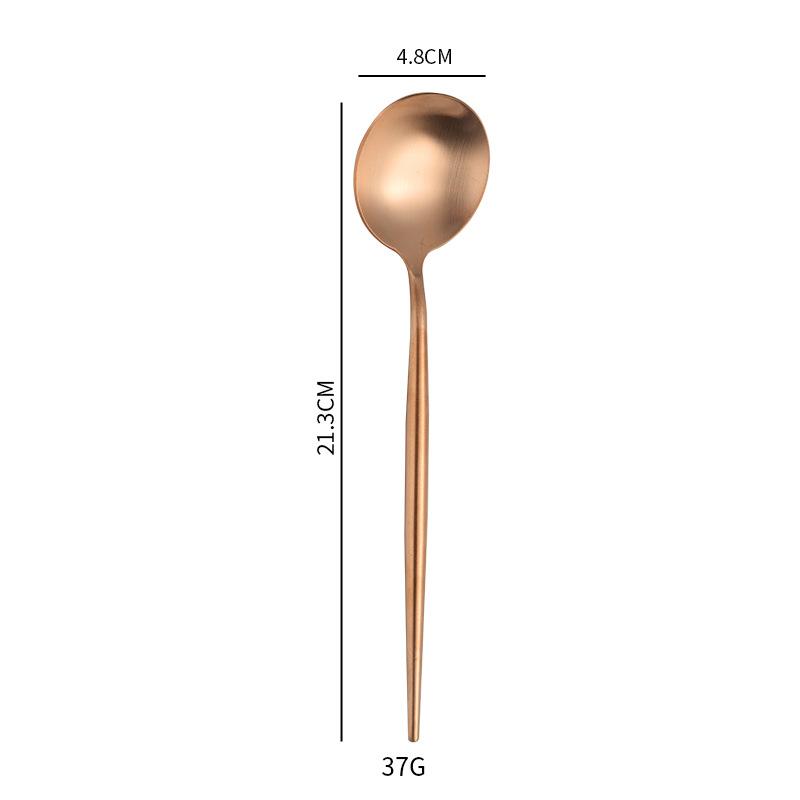 304 stainless steel spoon, imitation hot hollow handle Korean spoon, long handle spoon to eat rice spoon, meal spoon