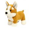 Hot Wholesale Holiday Gifts 28cm Standing Corgi Plush Toy Stuffed Hand Doll Cartoon Cute Pillow Home Decor Kids Birthday Gift