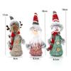 2pcs Colorful Christmas Tree Hanging Pendant Unique Santa Claus Figurine Christmas Plush Dolls  Prop