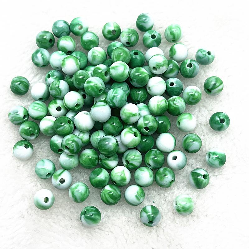 6/8/10/12mm Round Charms Acrylic Beads Loose Spacer Beads for Jewelry Makeing DIY Handmade Bracelet Necklace