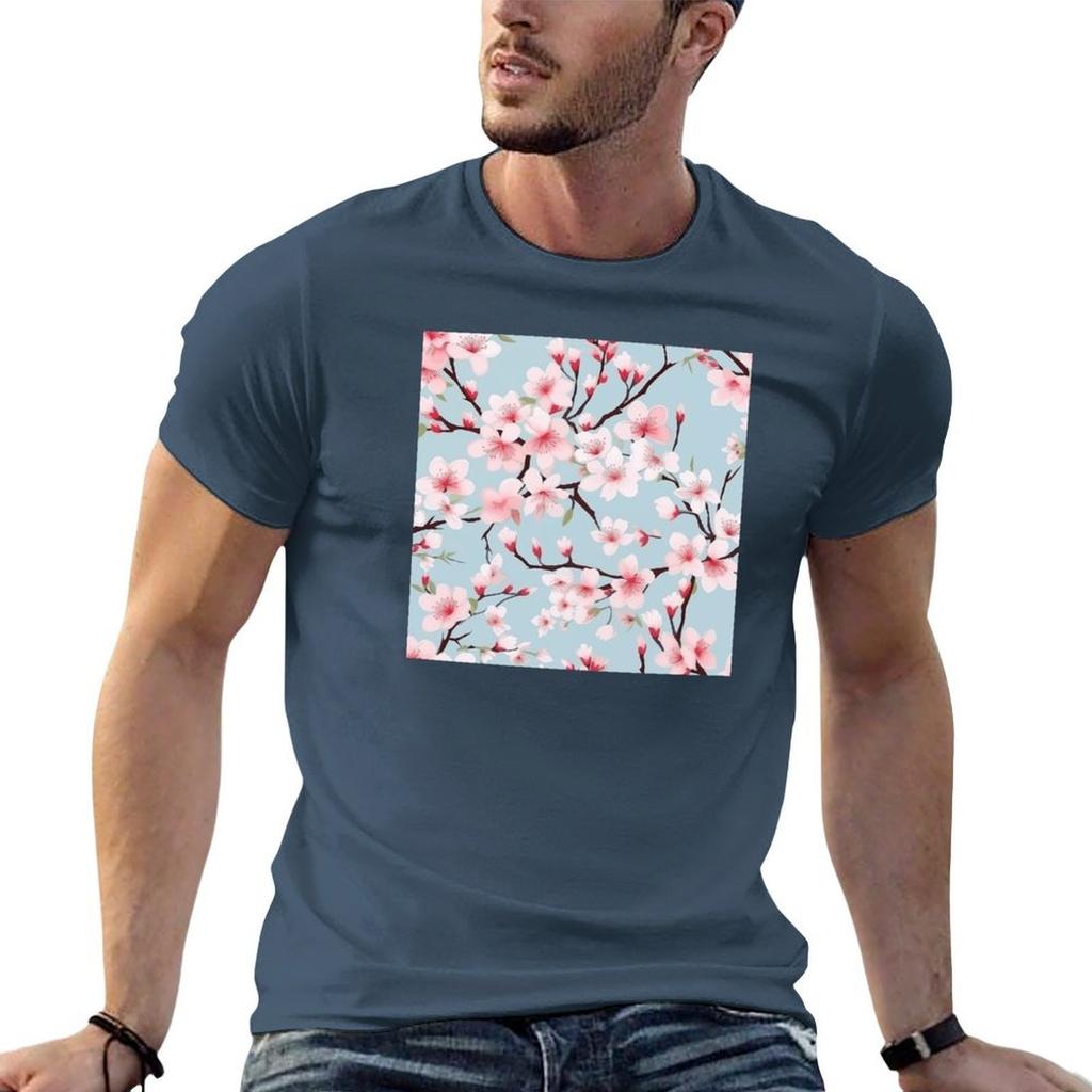 Cherry Blossoms Tshirt Oversize Tshirts Unisex Animal Prinfor Boys Tshirts For Unisex