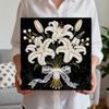 DIY Pearl Gem Paintings Picture Arts Craft for Adults Beginners Home Wall Decor 25x25cm With Frame