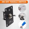 Weideer Toggle Switch 12V 30A Heavy Duty Waterproof Toggle Switch ON/Off 2 Pin 2 Position SPST with Mounting Panel Waterproof Cap for Auto Car Marine