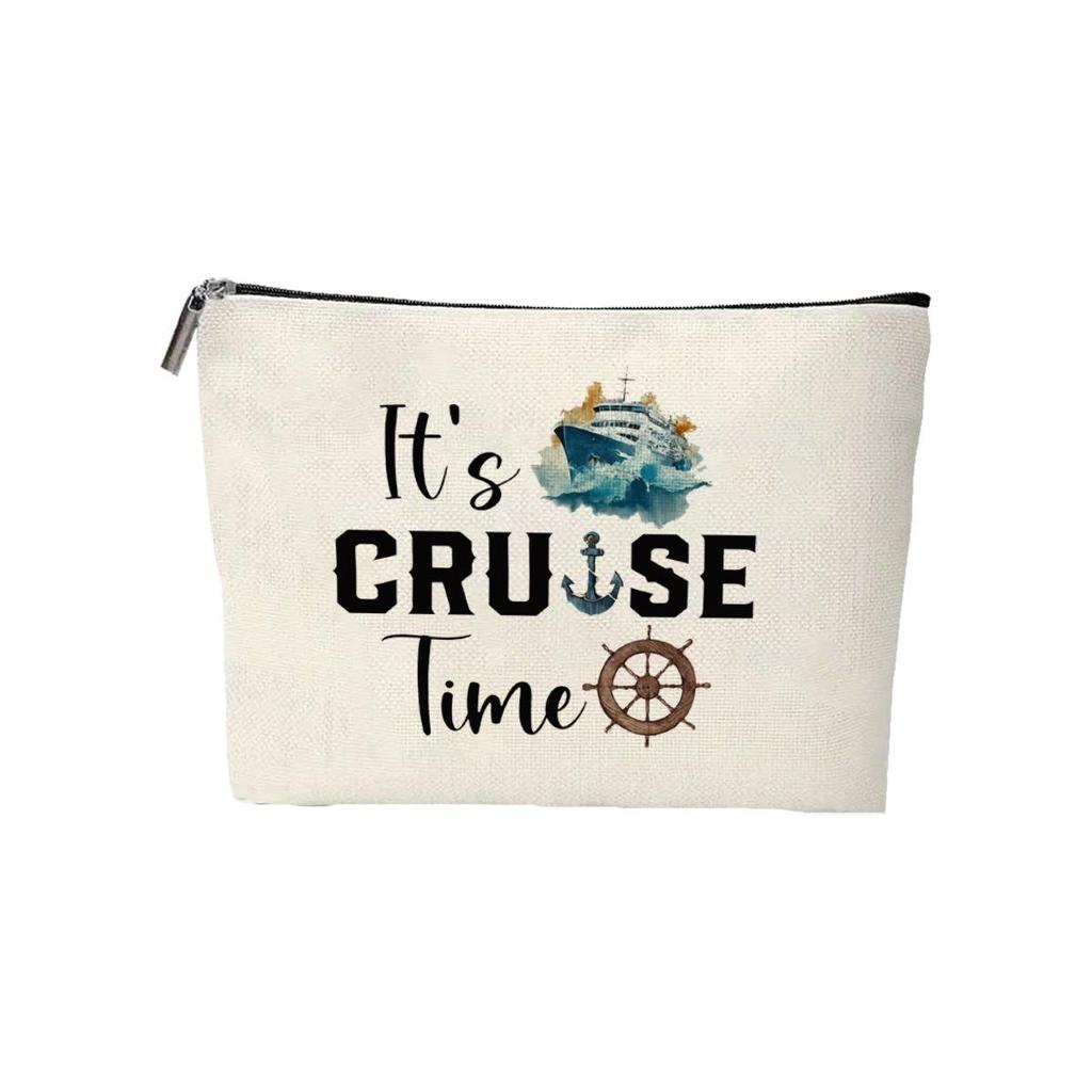 Beach Life Sardine Makeup Bag – Summer Vacation Travel Organizer & Accessories Pouch