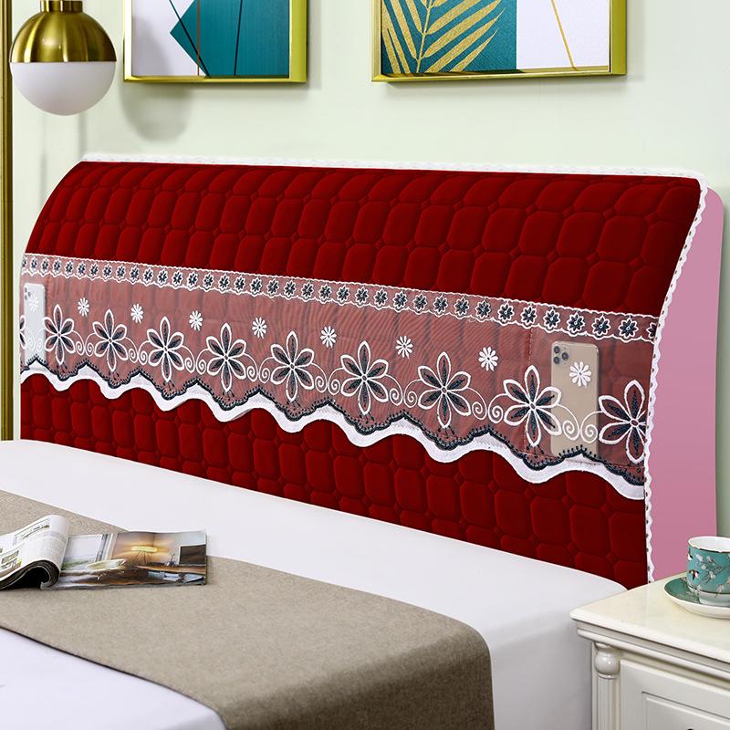 Husa Nouă Îngroșată pentru Tăblia Patului Acoperire Completă Simplă și Elegantă Husa Rezistentă la Praf pentru Tăblia Patului Rezistentă la Lovituri și Impacturi
