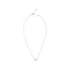 APM Monaco Pig Nose Ring Buckle Synthetic Cubic Zirconia Necklace Women's Rose Gold PC7548OX