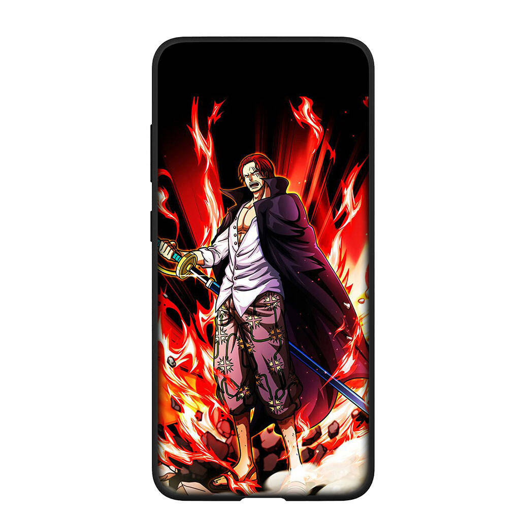 Phone Case for iPhone 17 15 16 Plus Redmi Note 14 12 11 13 Pro Max Huawei P30 P20 Lite OPPO A60 A40 A80 A18 A16 Shanks Red Hair Luffy One Piece Cover