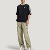 adidas Originals Oversized Cali Cotton Sports Striped Short Sleeve T-Shirt Men Tops KT7778