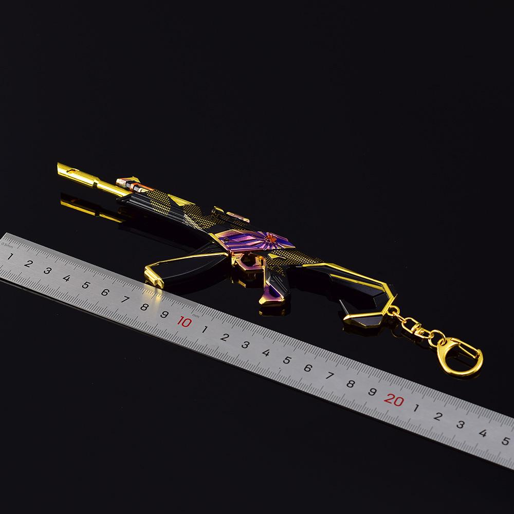 18cm Valorant Champions 2023 Vandal Schlüsselanhänger Sammlung Spiel Metall Waffe Modell Anhänger Zubehör Kunai Karambit Geschenke Spielzeug