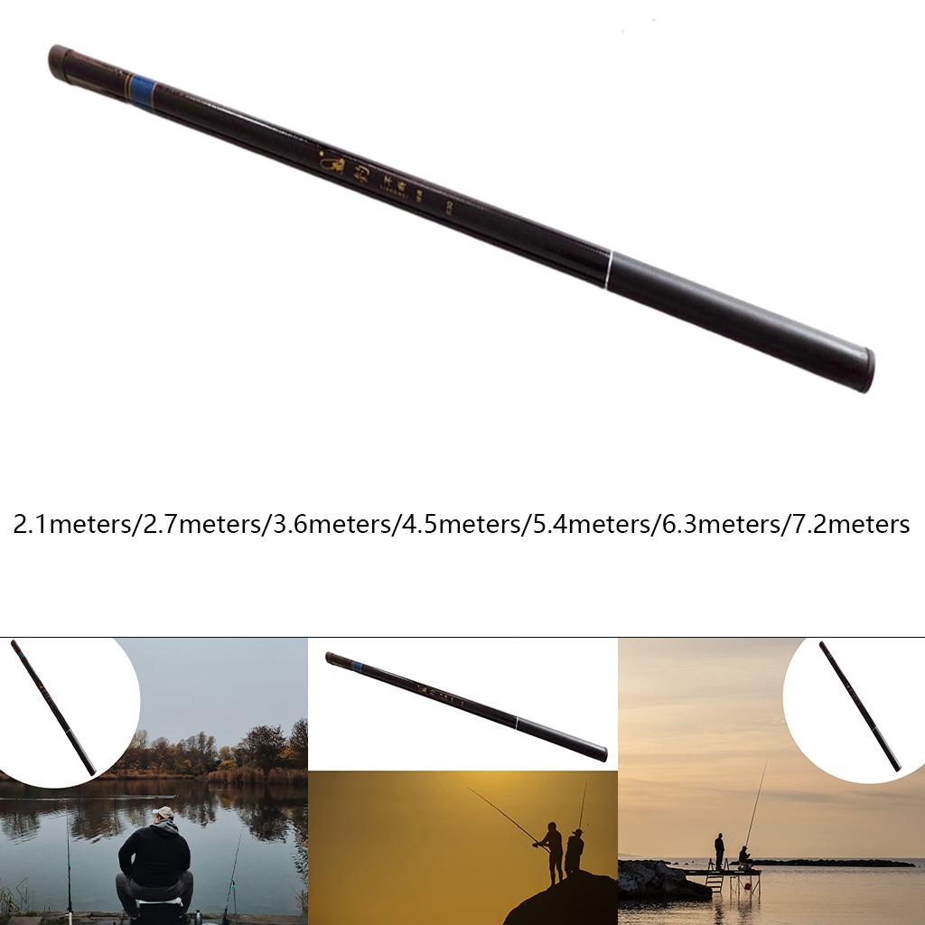 Ultralight Telescopic Fishing Rod Hard Travel Pole Equipment for Freshwater Stream