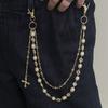 Sophisticated Long Pearls Waist Chain Handmade Pearls Belt Elegant Pants Chain Women Accessory Perfect for Sweater Dress