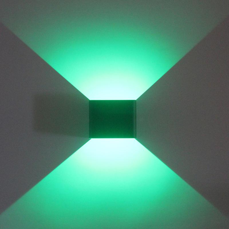 Led Square Wall Lamp Bedroom Bedside Light With Remote Control For Living Room Bedroom Corridor