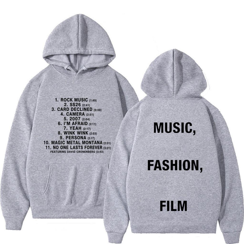 Album Music Film Tour Print Hoodie Men Women Fashion Sweatshirts Winter Loose Casual Hip-hop Pullover