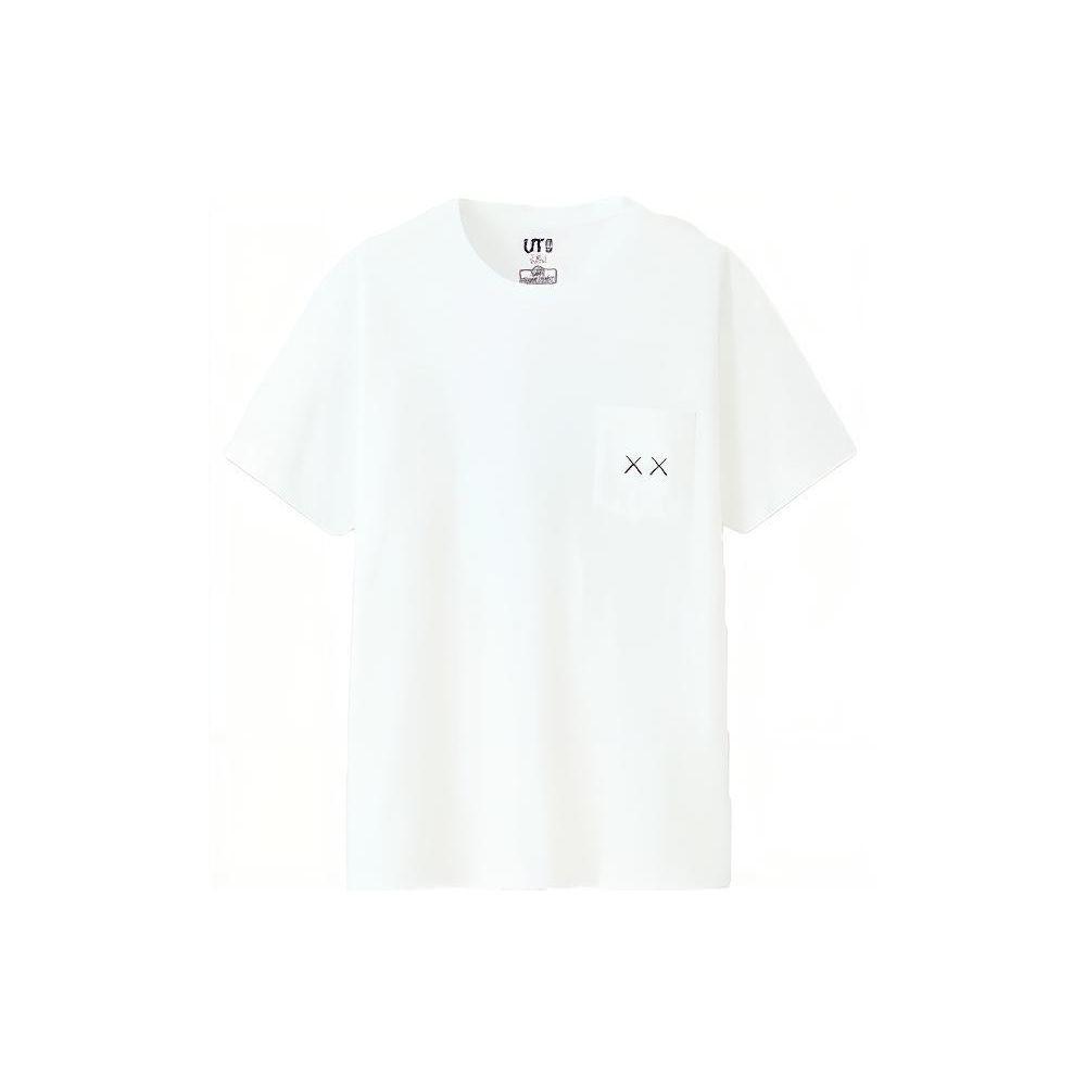 Uniqlo X Sesame Street X Kaws Collaboration Short Sleeve T-Shirt Unisex Tops White 416158-01