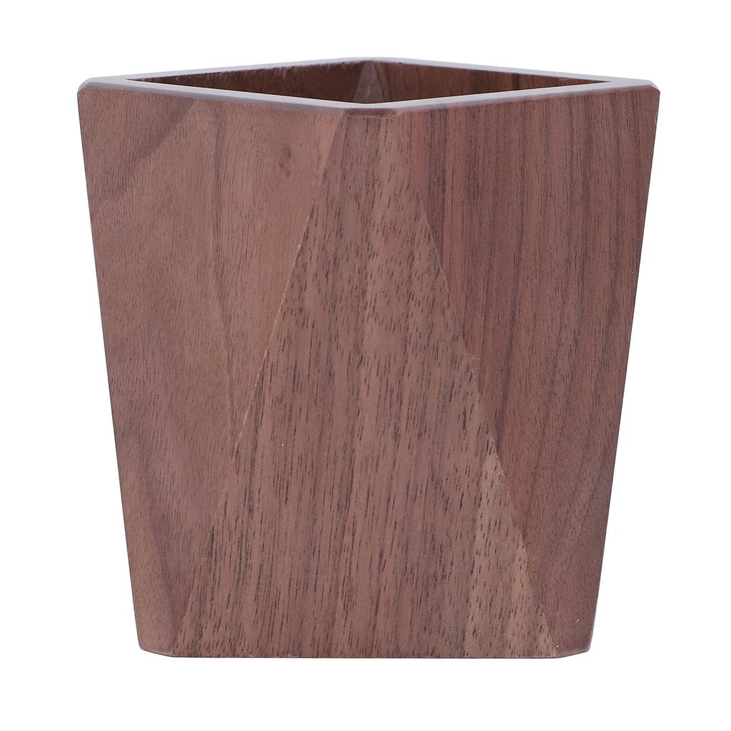 Black Walnut Wood Pen Holder Hand Made Exquisite Wood Pencil Holder Space Saving Multifunctional Pen Holder Cup for