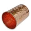 Indian Pure Copper Hammered Water Tumbler Glasses for Healing Ayurvedic Product Set of 6
