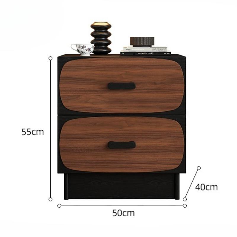 Wooden Night Table Bedroom Side Bed Tables Living Room Luxury Retro Storage Cabinet Household Modern Bedroom Organizer Furniture