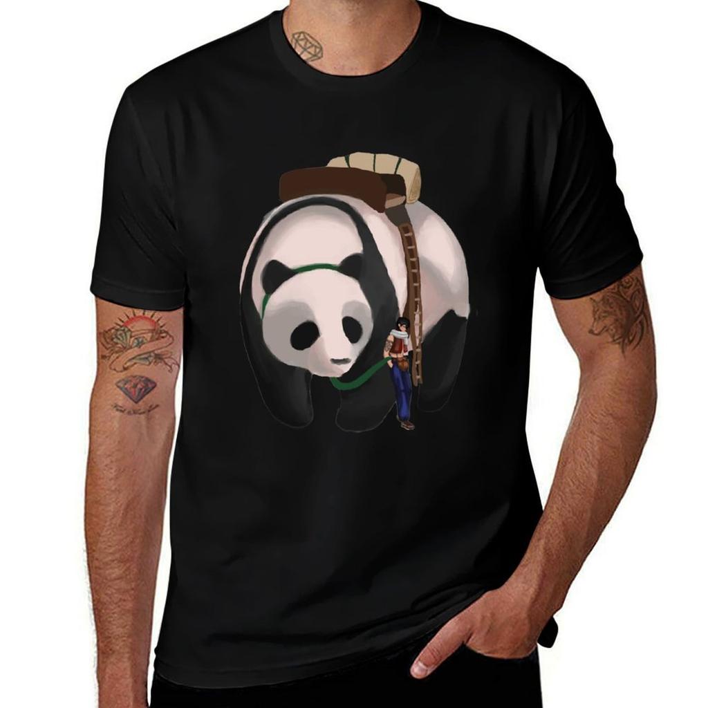 Juro And Panda TShirt Simple Solid Color Crew Neck Tee