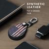 kwmobile Harley Davidson Motorcycle Key Compatible Key Case - Key Cover Protective Case Key Case Car Key - PU Leather Blue/Red/White