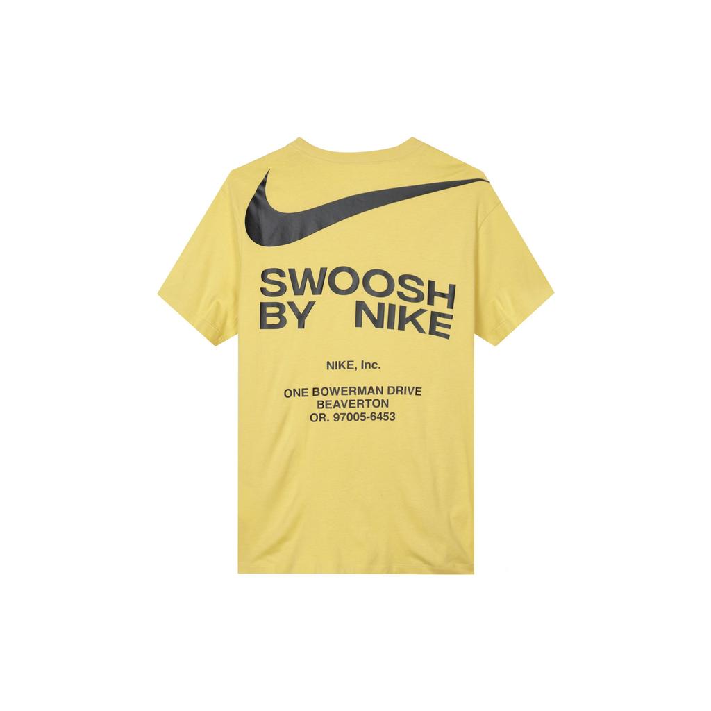 Nike Sportswear Alphabet Logo Crew Neck Short Sleeve T-Shirt Men Tops Yellow DZ2882-700