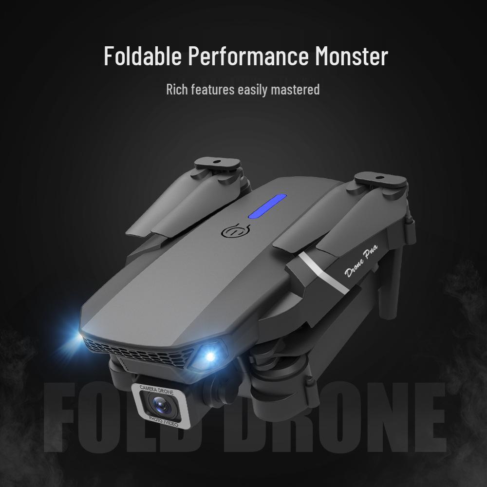 E88pro Folding Drone: HD Dual-Camera, Fixed Height, 4-Axis Remote Control Aircraft (Model E525)