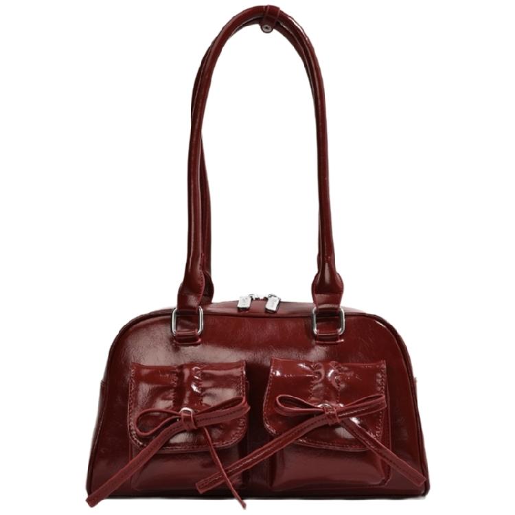 Модная подмышечная сумка Сумка-багет на предплечье с бантом Сумки через плечо