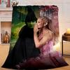 1PC Magic Witch And Friendship Flannel Blanket Gift, Suitable for Both Men And Women, Soft Ideal for Beds And Sofa, Birthday Or Christmas Gift