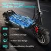EU AMAKOU-ST500 X7 Monopattino Elettrico per Adulti 9000W Motore a Doppia Potenza Pneumatici da 13 pollici e 11 pollici Velocità 65MPH Autonomia 62 Miglia Batteria 72V 38.3Ah Pneumatico Off-road