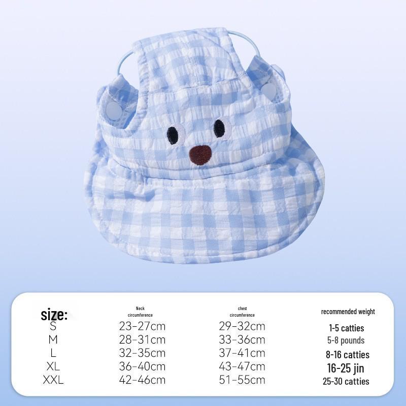 

Очаровательная бейсболка с мишкой и кошкой: Стильная шляпа от солнца для маленьких питомцев S (1-4 kg)