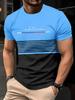 Fashion Men's T-Shirt Striped Pattern Short Sleeve Tee Summer Striped 3D Print Street Trend Simple Oversized Casual T-Shirt Men