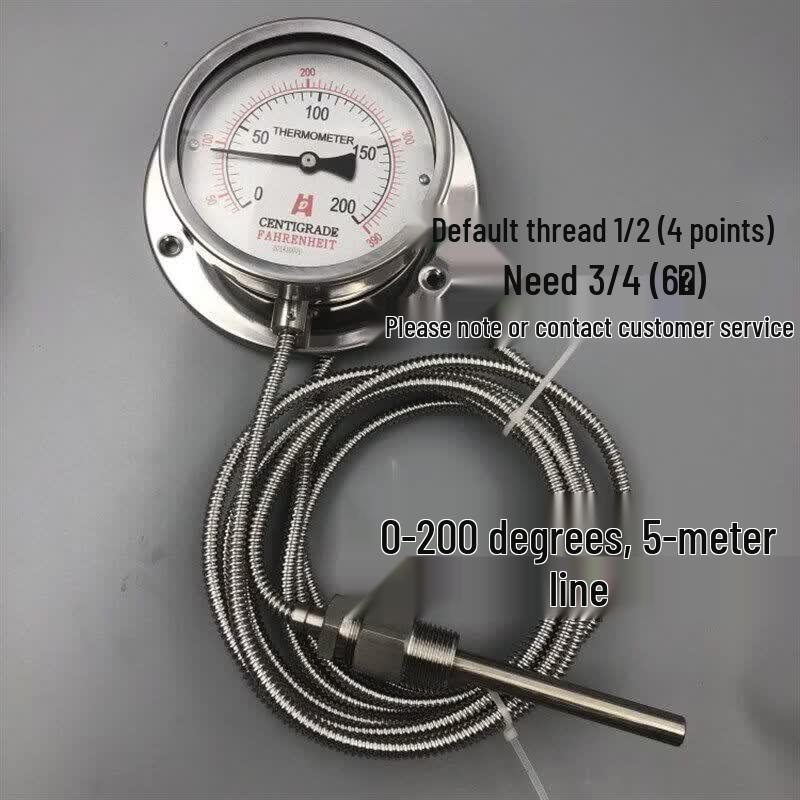 Yunduo WTZ-280 Stainless Steel Pressure Thermometer