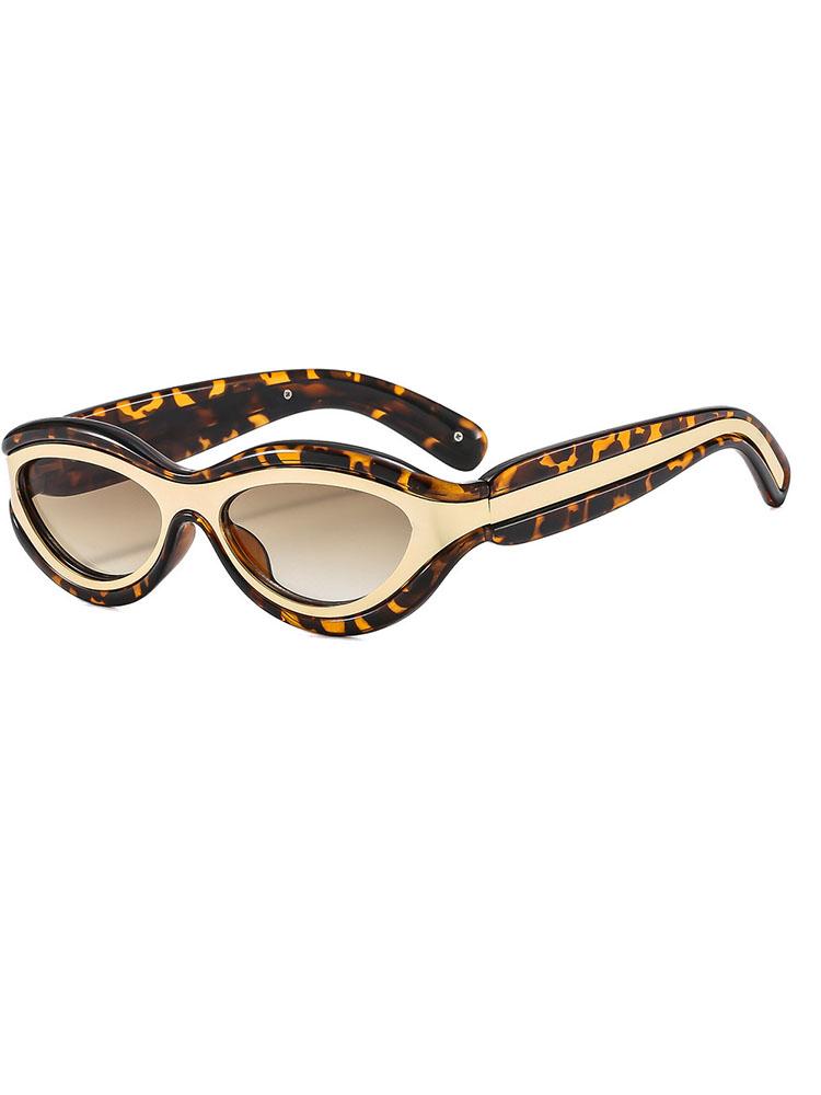 

Color matching retro sunglasses cat-eye for men Fashion sunglasses Stylish uv400 sunglasses for women for Daily Use Other