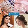 2 Pcs Fashion Big Pearl Headband for Women Girls Hair Hoop Vintage Mujer Hairband New Hair Accessories Jewelry Headwear Random