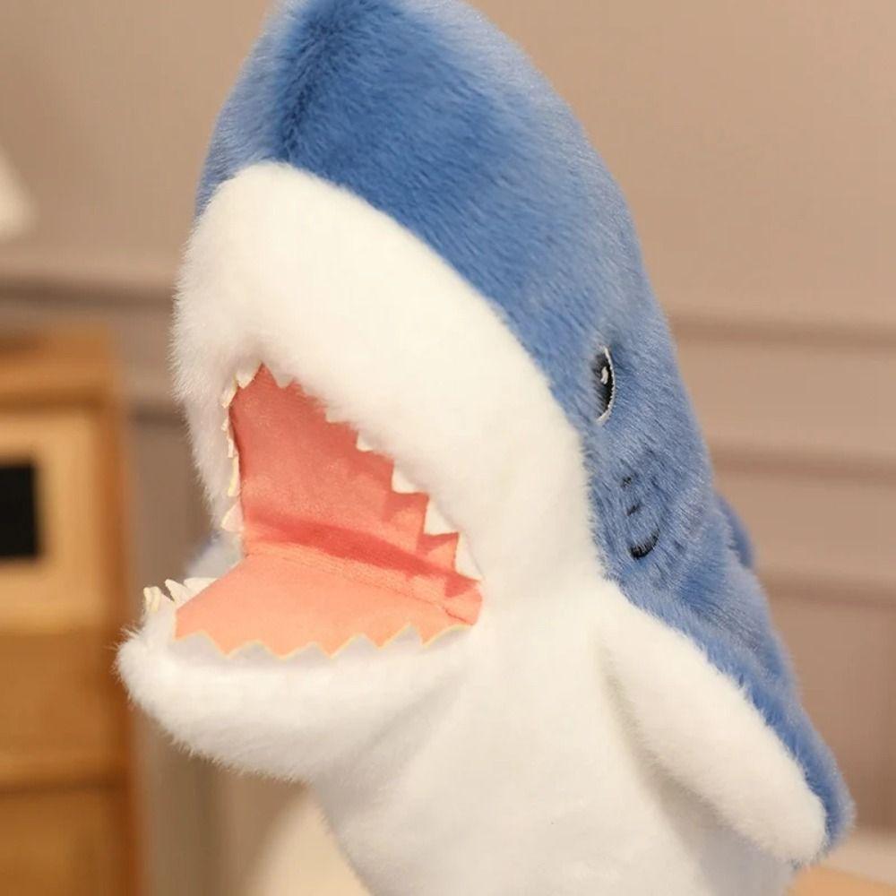 Frog Animal Hand Puppet Storytelling Movable Mouth Stuffed Shark Toys Early Education Simulation Hand Finger Story Puppet Gift