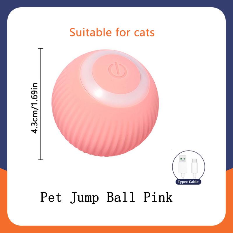 Intelligentes Hundespielzeug Ball Elektronisches Interaktives Haustierspielzeug Beweglicher Ball USB Automatisches Bewegen Hüpfend für Welpen Geburtstagsgeschenk Katzenprodukt