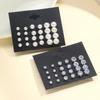 15-Piece Women's High-End Colorful Pearl Stud Earrings Set