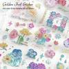 Xin's Glazed Dream Sticker Set: 3D Hot Stamping, Die-Cut Journal Material, 4 Designs