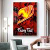 1pc Anime Fairy Tail Poster Sticker Print Waterproof Wall Art For Living Room Bedroom Home Decor