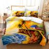 Ocean Tropical Island Palm Trees Comfortable Duvet Quilt Cover Pillowcase Bedding Set Children Bedroom Decoration Home Textile