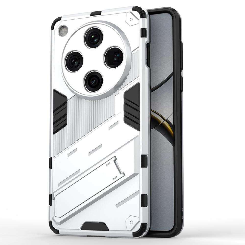 

Для Oppo Find X8 Pro 5G Чохол PC+TPU Протиударний Чохол для Телефону з Підставкою White