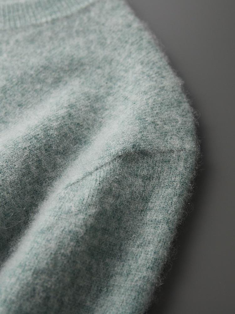 Herren Pullover aus reiner Kaschmirwolle mit Rundhalsausschnitt - Herbst/Winter Business Casual Strickpullover