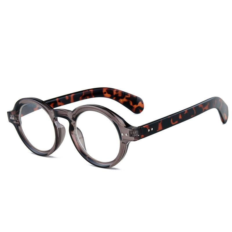 2510 Personalized Round Frame Rice Nail Glasses Women'S Fashion Literary And Retro Frames Anti-Blue Reading Glasses Men