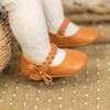 Baby Fashion Princess Shoes: PU Leather Soft Sole for 0-1 Year Olds