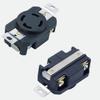 Hochbelastbare NEMA L14 30P und L14 30R Verriegelungsstecker und -steckdosen 30A 125/250V