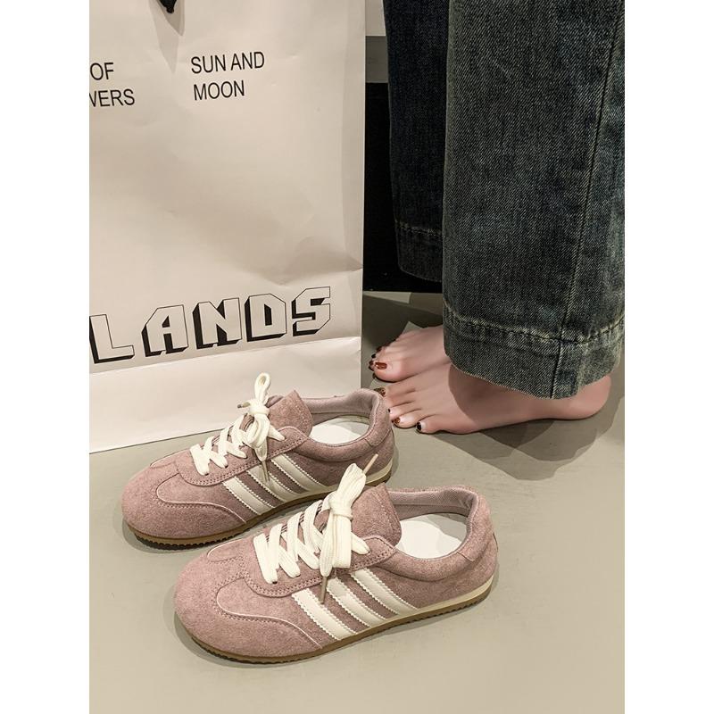 

Ретро красные женские новые весенние универсальные спортивные и повседневные туфли на плоской подошве женская обувь 40 розовый