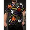 New Halloween Pumpkin Graphic T-shirts For Men Women  3D Printed Casual Round Neck Short Sleeve Tees Funny Festival Gifts Tops