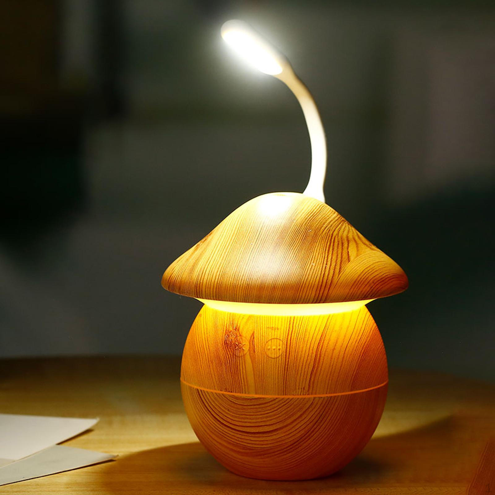 

0.25L USB Shaped Mist Air Humidifier Personal Quiet with Night Light for Families, Doing світло-коричневого кольору